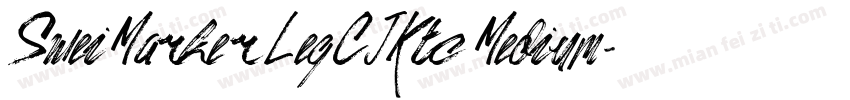 SweiMarkerLegCJKtc Medium字体转换